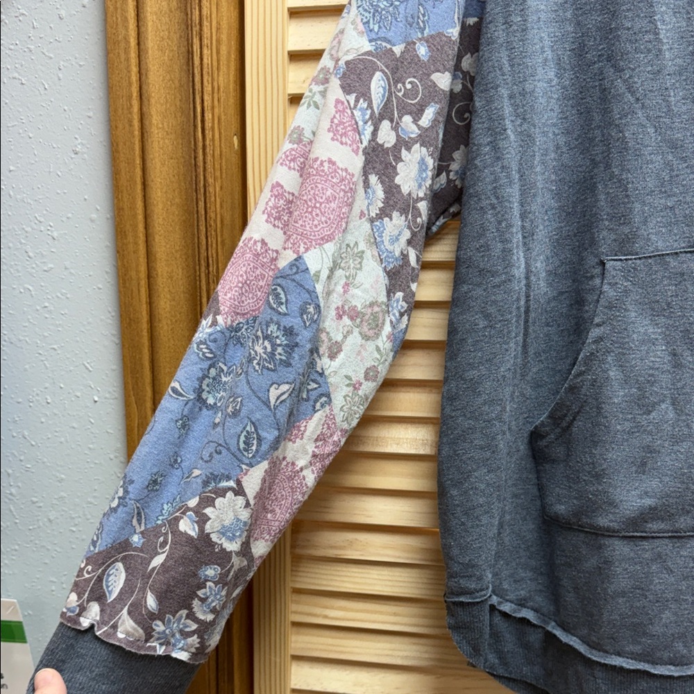 Maurices Multicolor Patchwork Cowl Neck Sweater - image 4